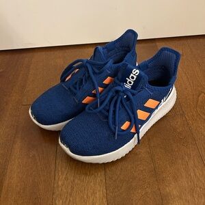 Adidas Blue & Orange Size 5 Youth Sneakers
